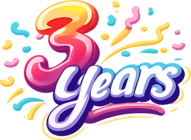 3 years সাইটের প্রধান লোগো